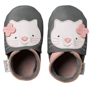 Soft Sole Shoe (Grey Kitten)